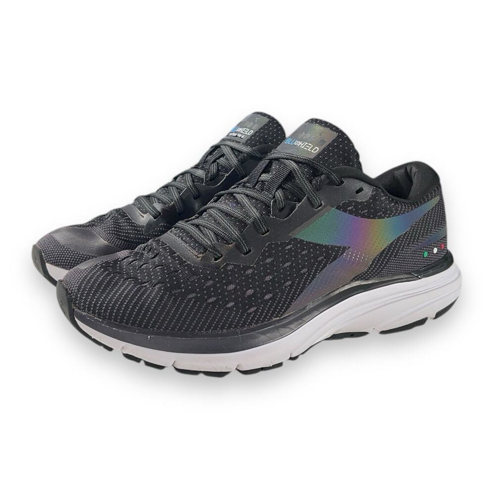 Diadora Mythos Blushield Hip 6 Womens Size 9 Running Athletic Shoes Black